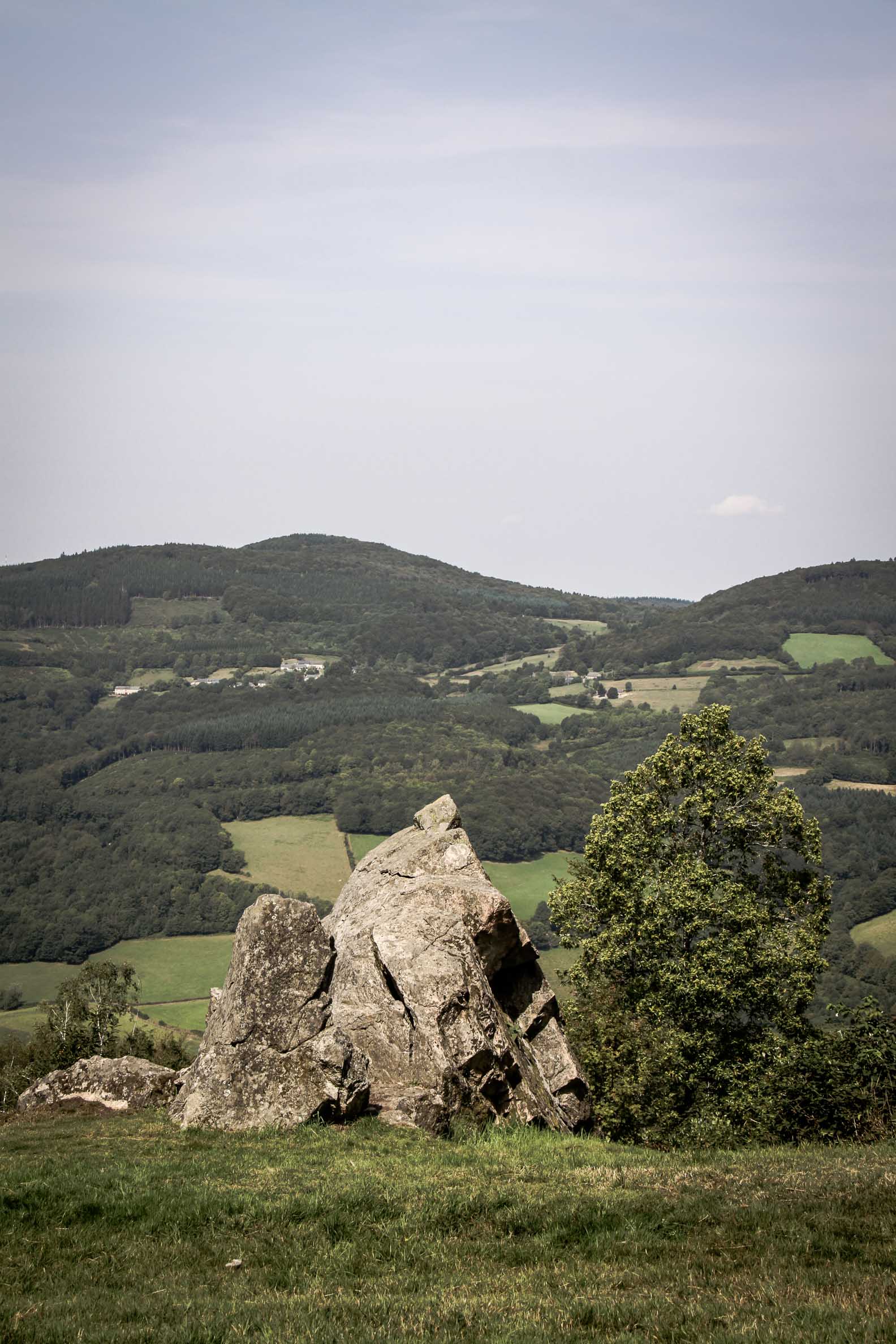 Paysages du Morvan : vue au nord depuis le Mont Beuvray
