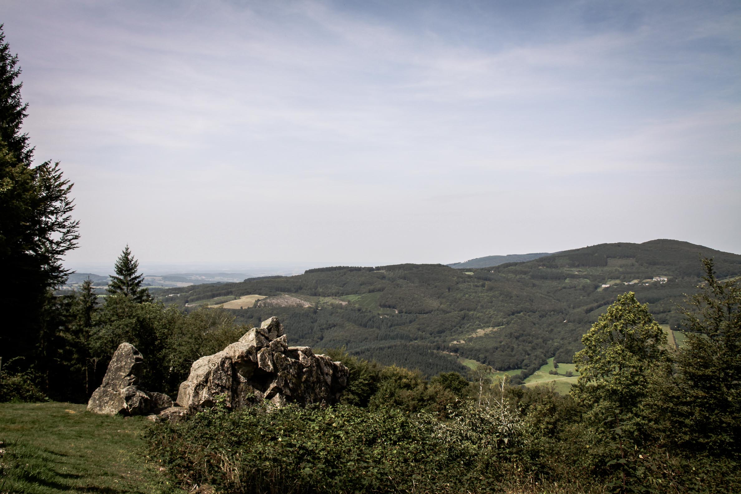 Paysages du Morvan : vue au nord depuis le Mont Beuvray
